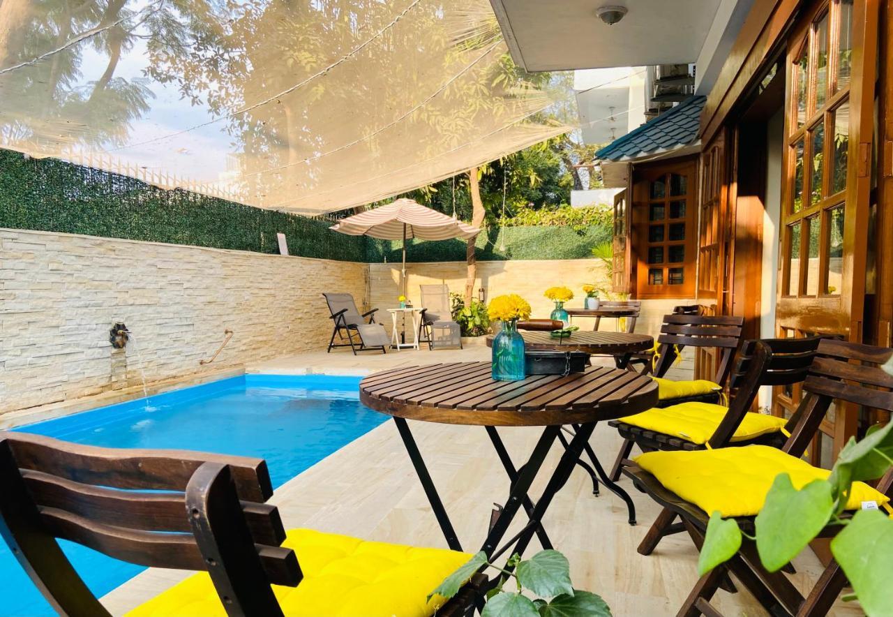 Roshani Pool Villa Gurgaon - 7Br #Privatepool #Villa #Bungalow #Garden #Staycation Exterior foto